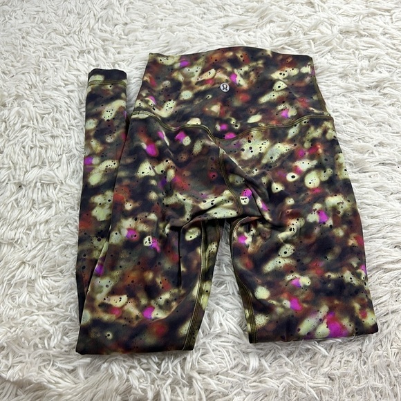 Lululemon Align High-Rise Pant 25" Soft Focus Splatter Green Multi - Picture 3 of 5